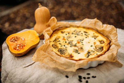 Tekvicový Quiche